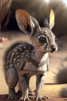 bighorn armadillo fawn skunk kitten wildcat,8k,unreal engine, very detailed, realistic, cinema 4D