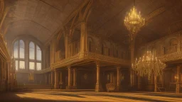 the great hall in the castle