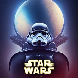 logo with only the letters 'STAR WARS', atmospheric, intricate, epic fantasy, ornate, 3D