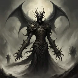 Daedra for whom the rules do not apply can be banished into nothingness, in Phyrexian Horror art style