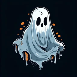 Quick scary halloween ghost t shirt