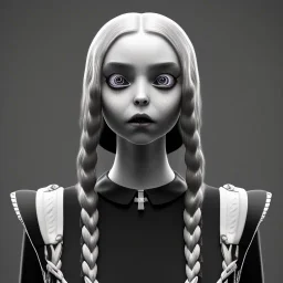 wednesday addams, addams family style, hyper detail, octane render, unreal engine 5, 8k resolation