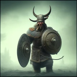 A viking with muscles and sharp blaids, scary, steam punk, realistic, made in octane, cinematic, ultra-realistic, extremely detailed octane rendering, 8K, VRAY Super Real ar 2:3, dof photorealistic futuristic 50mm lens hard lighting dark gray tintype photograph, realistic lighting, sepia color