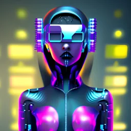 Girl cyber 3D