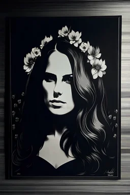 Lana Del Rey poster, dark