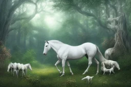 WHITE horse FOREST