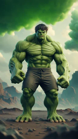 Hulk made in marok surreal 8K image