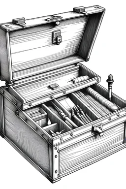 Dessin caisse à outil
