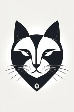 For a graphic design – themed cat logo, you could create an AI art design featuring a typographic element, such as a sleek and modern sans – serif font. The design could be simple and minimalistic, with a color palette of black and white or a single accent color.
