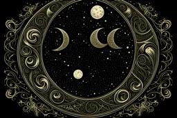 medieval three crescent moons