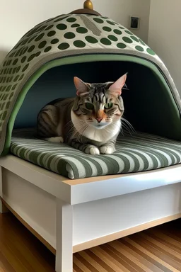 cat-themed bed