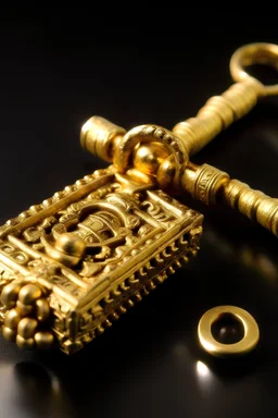 Ammon Main Gate Key Length 20cm Weight 180g Prepared Gold and Roman Antiquities