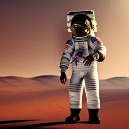 astronaut watching television on mars unreal engine 5, octan render