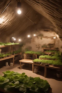 Rows of makeshift structures, constructed from salvaged materials, were scattered throughout the cavern. These served as living quarters, workshops, and communal areas for the bunker's residents. Rustic furnishings, handcrafted from repurposed materials, added a sense of comfort and homeliness to the otherwise stark environment. In one corner, a small hydroponic garden thrived, its verdant greenery providing a stark contrast to the rocky surroundings. The carefully tended plants offered a sourc