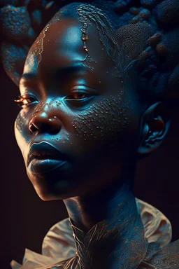 portrait of a african woman, fractal, intricate, elegant, highly detailed, digital photography, subsurface scattering, cinematic lighting, by jheronimus bosch and james jean and greg rutkowski