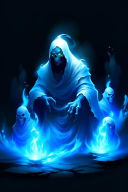 Luminous Ghost: Glowing blue spirits found exclusively in pyramids, Luminous Ghosts are flying entities without heads. Their attacks involve punching and shooting blue fire at targets. Blue flames dropped by Luminous Ghosts can be collected in jars.