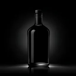 black whisky bottle , vectoral