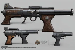 An old revolver that I made some time ago based on a piece of concept art by Keith Thompson. This is fanart based on concept art from Iron Kingdom, in case there's any doubt. Specs: 7.300 triangles 2048*2048 PBR textures Software used: Blender, xNormal, Photoshop, nDo and Marmoset Toolbag 2.