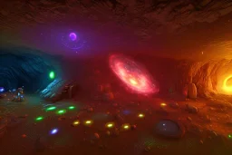 cave exploration glow galaxy