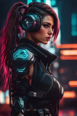 Photography realistic HD half body super model pretty girl cyberpunk art,cyborg super pretty girl, night vision goggles, cyberpunk super pretty girl, cyberpunk 2077