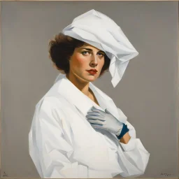 olorès Marat, La femme aux gants (Woman with gloves), 1987. Dolorès Marat