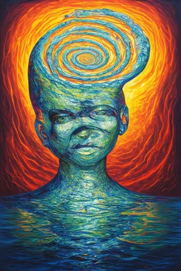 Liquid Logic is the mad dance of spiral thought that dwells within the superficial; Post-Modern surrealism