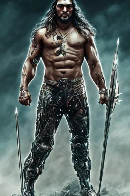 Jason Momoa like a cyborg