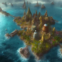 Mysterious unexplored island, --s 700, cinematic lighting, intricate details, ultra realistic style, 8k resolution