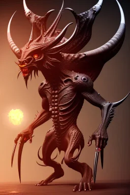 Devil aliens, 8k, finely detailed