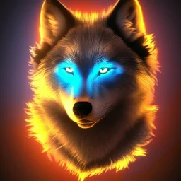 legendary cool wolf with black fur and blue piercing blue eyes in the night with black shade showing full body, from the side, neon black flames, 8k resolution, ultra hyperdetailed, Unreal Engine 5, ultra colorful, very small details, realistic