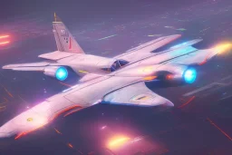 Fighter Plane, Cyberpunk, Neon, Neon Light