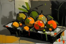 Oranges by Anthony Lister, Frank Auerbach