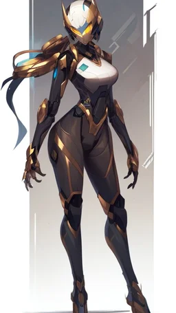 a beautiful blu and gold robot .