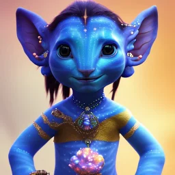 Pandora. It is not clear what you mean by a "makeup-wearing baby" in the context of the film Avatar. baby horse