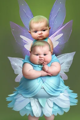 Cute and fat fairy baby