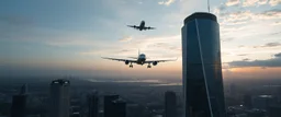 a skyscraper ramp branches so that aircraft can take off from them