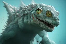 full length clean art NFT, soft lighting, soft pastel gradients, high definition, blender 3d reptile