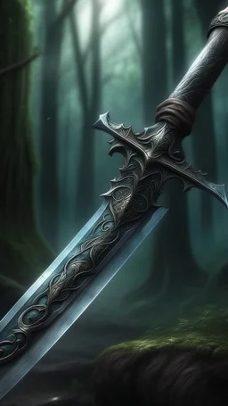 Armed with the ancient family sword, in a hand gesture of a strong warrior in a relic passed down through the generations, Alex embarks on a perilous journey to confront the darkness that holds Blackwood Manor in its grasp