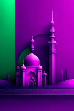 Saudi National Day Purple Background