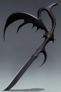 black big sharp scythe