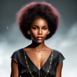  a pretty black women in harry potter dreamlikeart style created by Anon739309