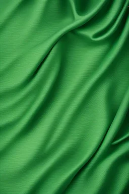 silk, flat, flat, green fabric with sinuous lines