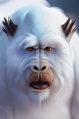 painting, portrait of a beautiful Epi-Yeti, 8k, highly detailed high, quality