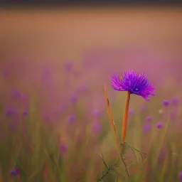 single long stem wild flower in a field, soft focus, award winning landscape photography, nature photography, r/mostbeautiful