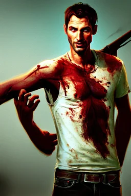 Nick from Left 4 Dead 2 on the verge of dying