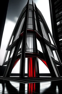 avengers stark tower buliding architecture futuristic-modern stlye.