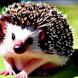 hedgehog, cute, brown body, humanoid body, arms, legs, cute face, cartoon,