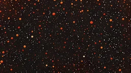 Color gradient grainy background, red orange white illuminated spots on black, noise texture effect