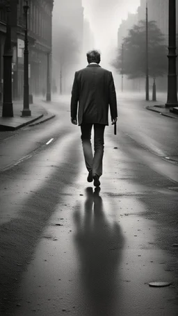 One day there was a man walking, regretting what he had lost in his life