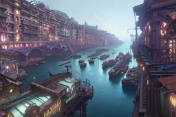 Elevated Corner Trainstation in Italian village sea+riomaggiore ++alphonse mucha, greg rutkowski,matte painting, cryengine, hyper detailed, felix kelly, fantasy art, seb mckinnon